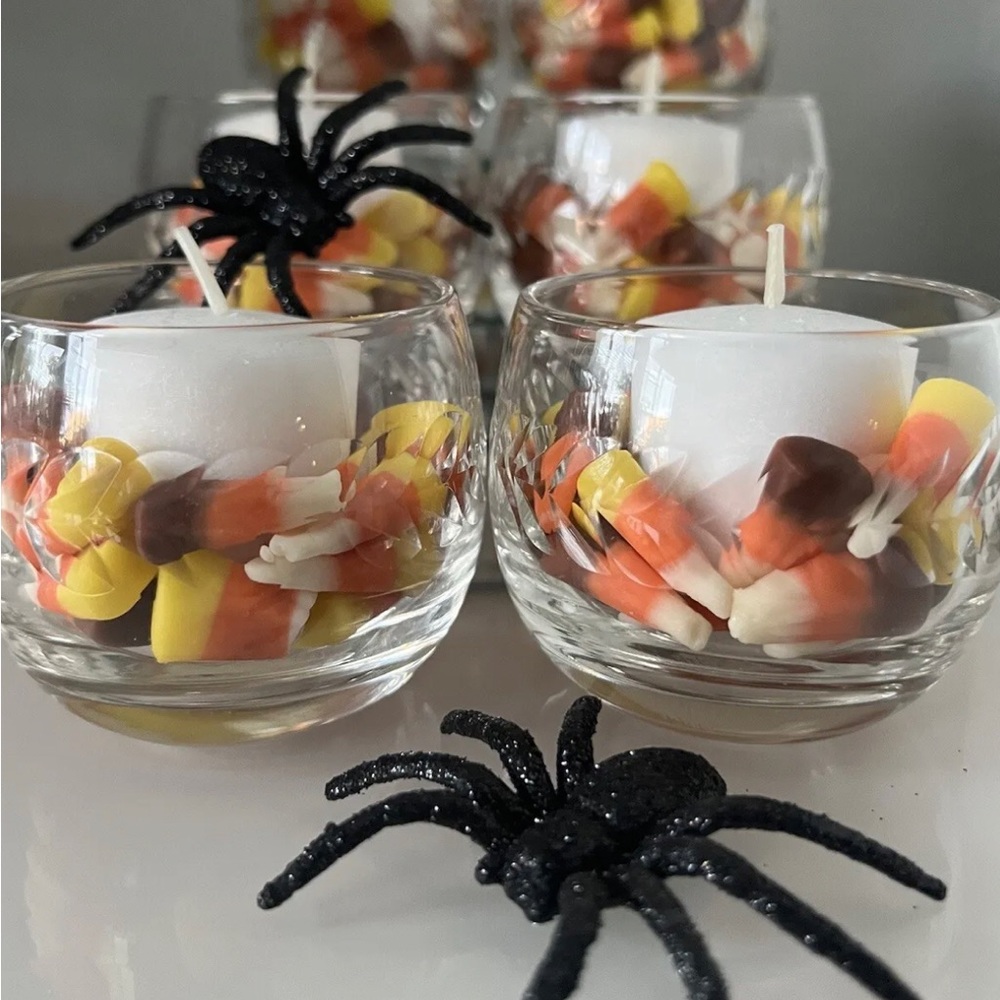 $30 FIRM - Set of 6 Crystal Votive Candle Holders